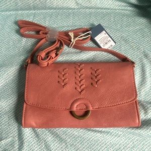 Universal Thread Snap Closure Crossbody Bag - Rose Colored